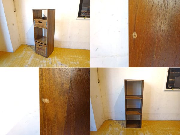 アクメ ファニチャー ACME furniture トロイ TROY オープンシェルフ 3段 Lサイズ box 2個付 収納棚 AVボード A4対応 総計¥42,900 ★