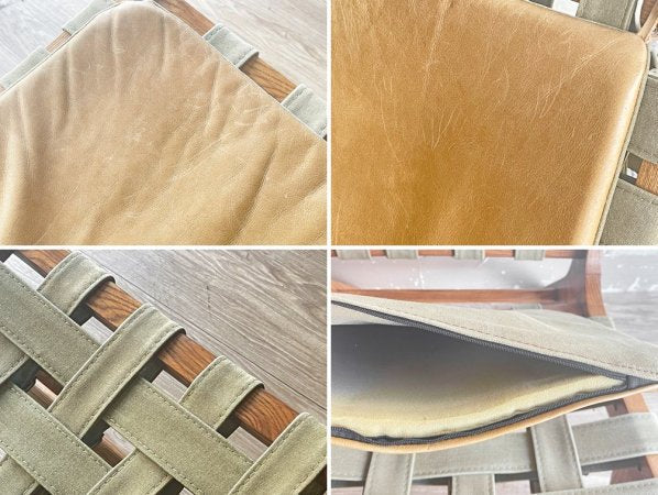 ダルトン DULTON ディラン DYLAN ラウンジチェア 1人掛けソファ 本革 キャンバス アッシュ材 ¥63,800- ●