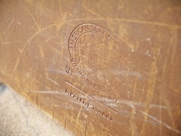 アメリカンシーティングカンパニー AMERICAN SEATING COMPANY フォールディングチェア 折り畳み USビンテージ インダストリアル ◇