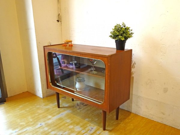 UK ビンテージ ミニ サイドキャビネット Mini Side cabinet ミッドセンチュリーデザイン イギリス ガラス キャビネット★