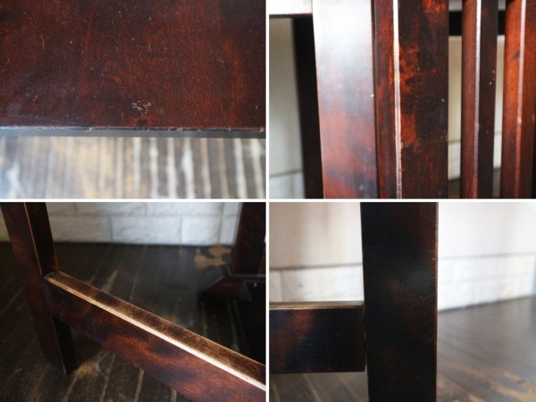 北海道民芸家具 #430型 バタフライ ダイニングテーブル 伸長式 樺無垢材 民芸家具 参考価格20万円 ◎