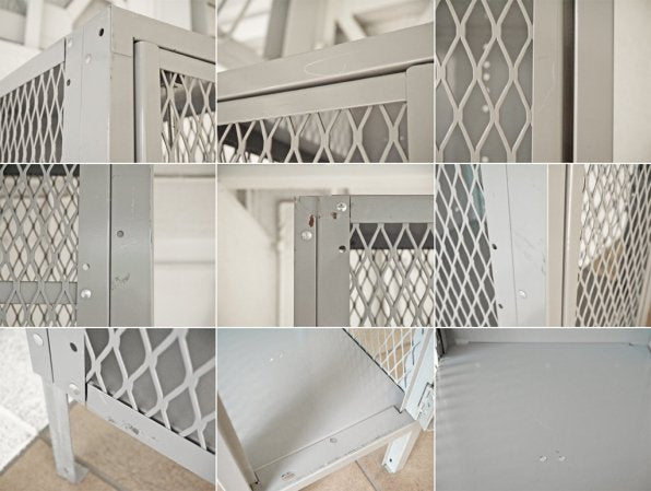 リオン LYON メッシュロッカー MESH LOCKER スチール グレー W30.5 パシフィックファニチャー P.F.S取扱 インダストリアル USA 廃番 参考価格 \92,880- ◇
