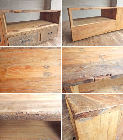 ジャーナルスタンダードファニチャー journal standard Furniture ブレダ BREDA TVボード TV BOARD AVボード 古材 替え脚付き 廃番♪