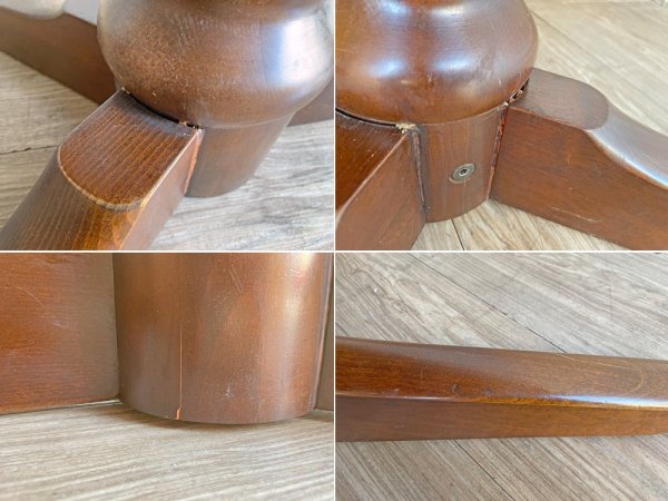 飛騨産業 HIDA キツツキマーク オーバル ダイニングテーブル 穂高 天然木 無垢材 楕円型 飛騨高山 ●