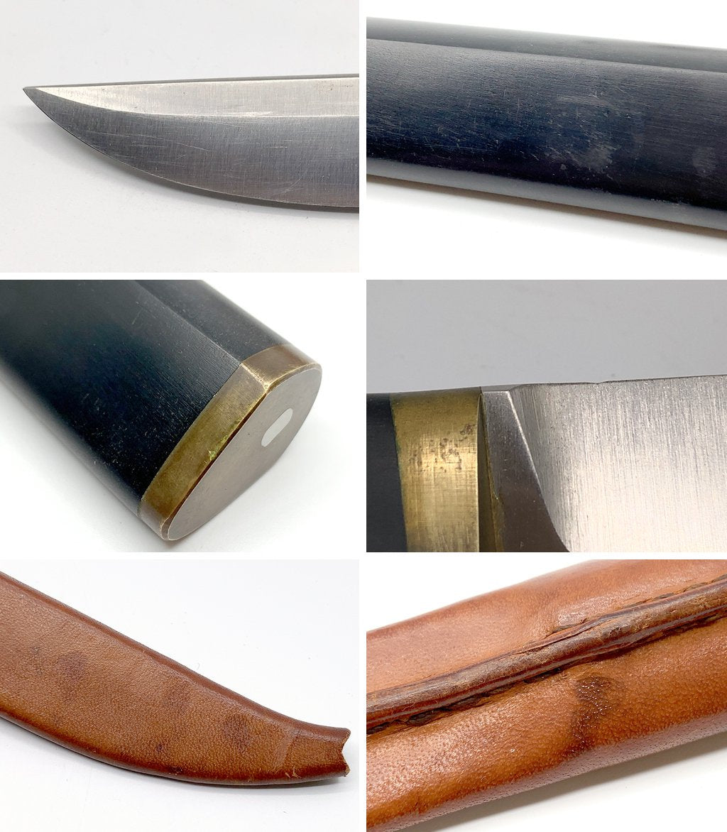 ハックマン Hackman プッコナイフ PUUKKO Knife ステンレス 22cm レザーケース付 タピオ・ヴィルカラ フィンランド 北欧ビンテージ 希少 ●