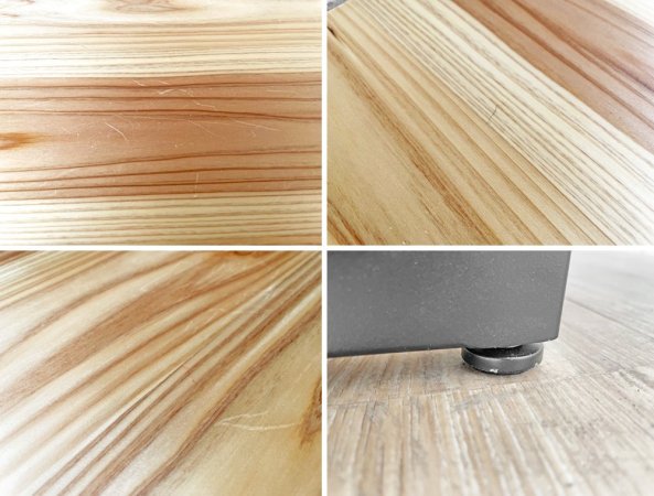 無印良品 MUJI 日本の木でできた家具 ワークデスク 杉材 W120 オーダーメイド A ●