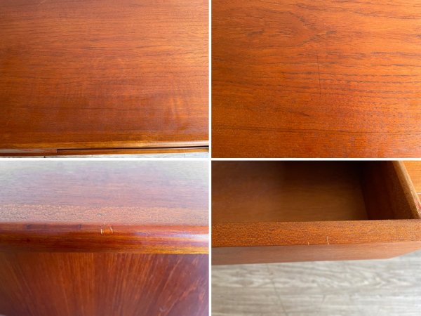 Aerthoj Jensen & Molholm Herning デンマークビンテージ Danish Vintage サイドボード キャビネット チーク材 W180 棚板1枚欠品 北欧家具 ●