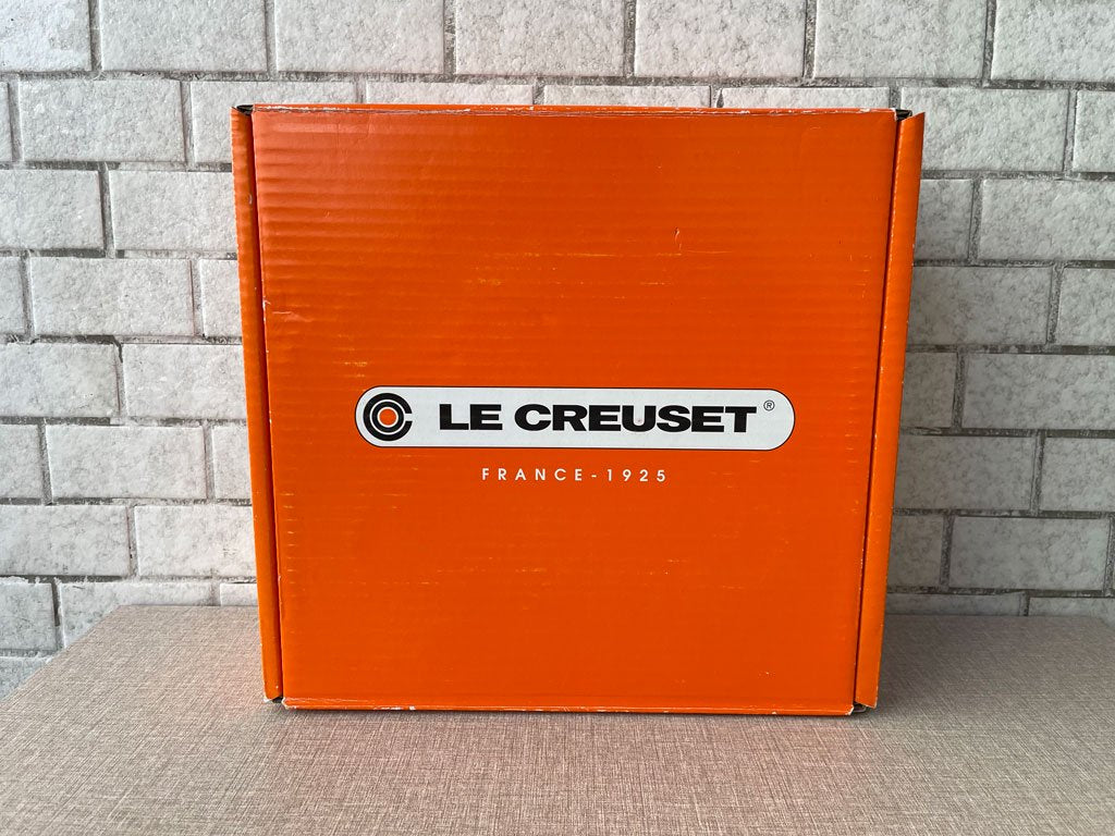 ル クルーゼ LE CREUSET ココットロンド 両手鍋 Φ22? 鋳物 ホーロー チェリーレッド 箱付き 未使用品 フランス ■