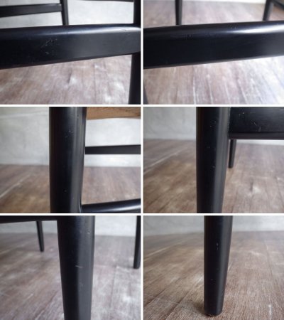 カールハンセン&サン Carl Hansen & son Yチェア CH24 ウィッシュボーンチェア ブラック ビーチ材 ハンス.J ウェグナー 日本仕様 座面張替済み 北欧 デンマーク ♪