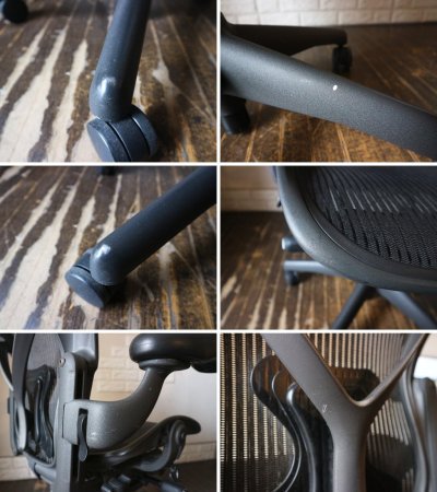 ハーマンミラー Herman Miller アーロンチェア Aeron Chair Bサイズ ポスチャーフィット フル装備 デスクチェア オフィス ◎