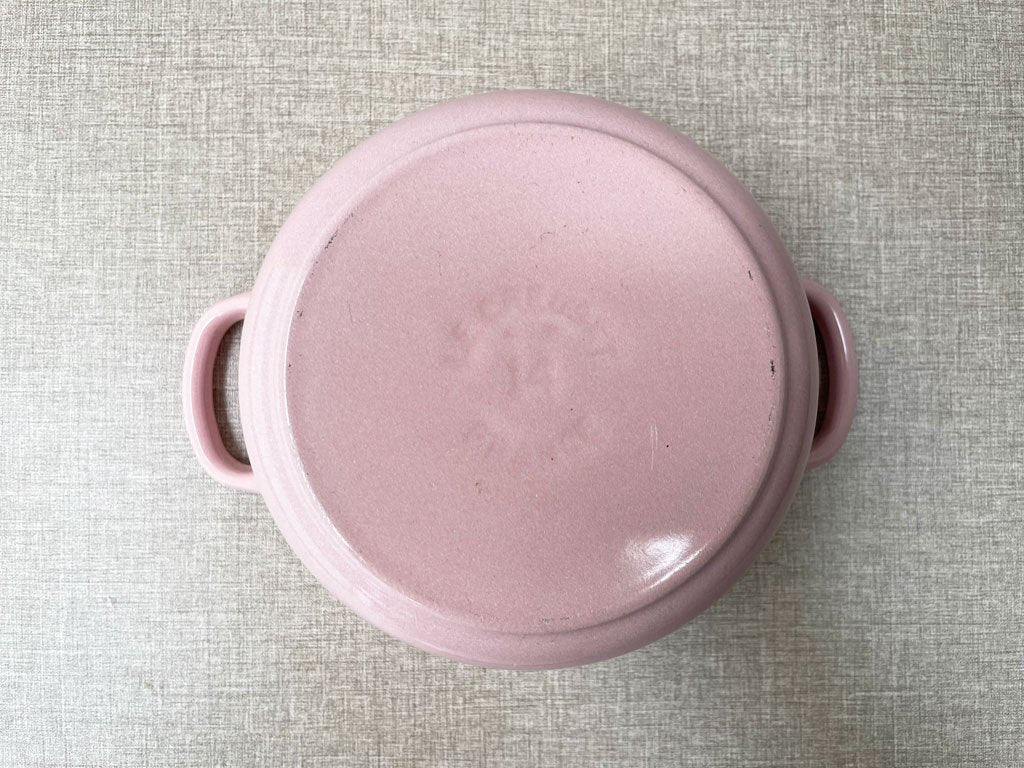 ルクルーゼ LE CREUSET ココットロンド 両手鍋 14cm 鋳物 ホーロー シフォンピンク フランス ■