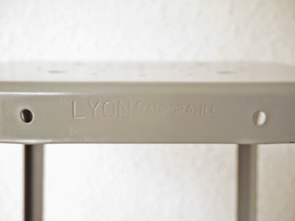 リオン LYON ファクトリースツール FACTORY STOOL グレー Lサイズ P.F.S取扱 インダストリアル ガレージ A ◇