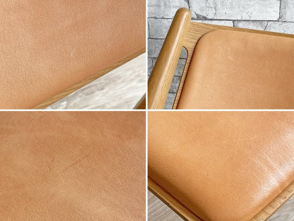 カールハンセン&サン Carl Hansen & son ラウンジチェア CH28P オーク材 レザー ハンス・J・ウェグナー Hans J. Wegner デンマーク 北欧家具 ●