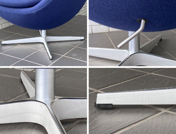 フリッツハンセン Fritz Hansen 3316 エッグチェア EGG CHAIR ネイビー ファブリック ラウンジチェア アルネ・ヤコブセン デンマーク ■