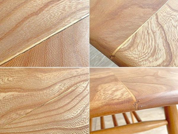 アーコール Ercol ブレックファストテーブル Breakfast Table ダイニングテーブル エルム材 マガジンラック付き UKビンテージ UK Vintage 英国 脚カット ●