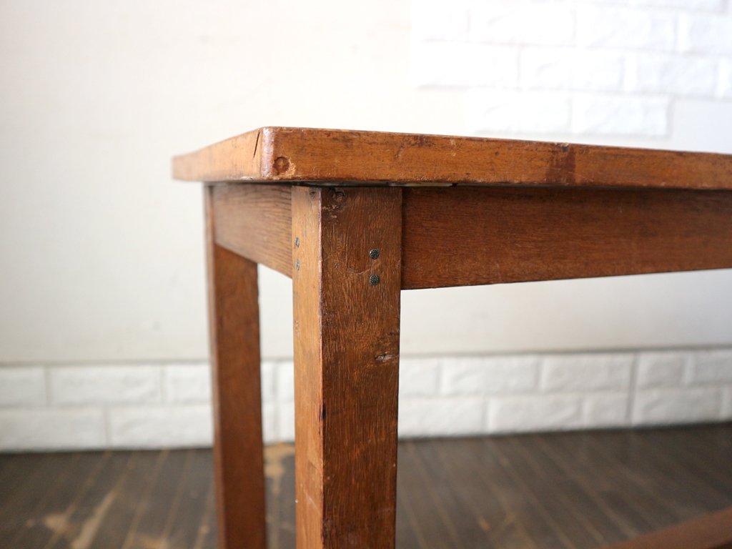 ジャパンビンテージ Japan Vintage 古い木味のベンチ ローテーブル 無垢材 昭和レトロ 和家具 古家具 W90 ◎