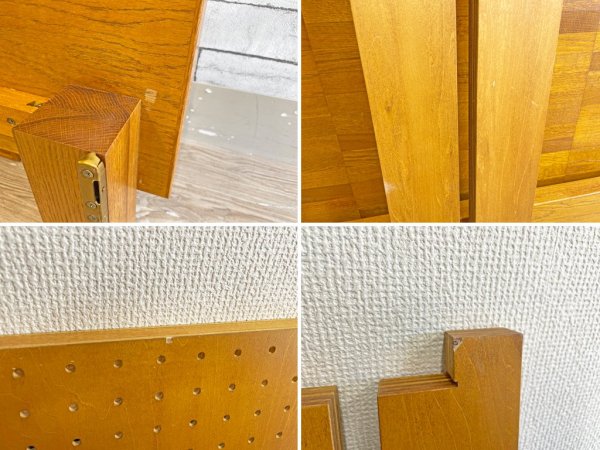 パシフィックファニチャーサービス P.F.S パーケット バック ベッド PARQUET BACK BED ダブルサイズ ベッドフレーム オーク材 定価¥250,800- ●