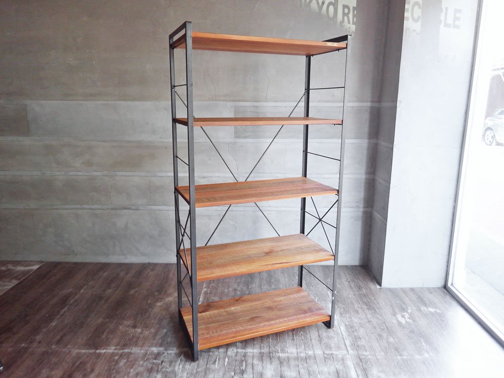 アデペシュ a.depeche アイアン シェルフ iron shelf 900 Lサイズ 5段