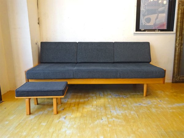 グラフ graf × 相合家具 SOGO adシリーズ デイベッドソファ L DAY BED SOFA L 3Pソファ ホワイトアッシュ材 ファブリック 定価:288,000円 ★