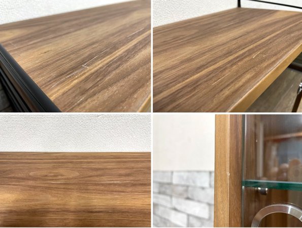 ストリング String ベーシック シェルフシステム フロアタイプ ディスプレイキャビネット H114cm ニルス・ストリ二ング Nils Strinning ウォールナット 北欧家具 ●