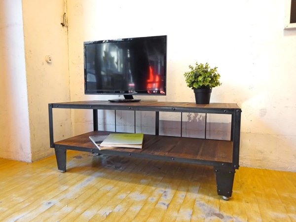 ジャーナルスタンダード ファニチャー journal standard furniture カルビ CALVI AVボード 幅98cm 廃盤 パイン古材仕様 ★