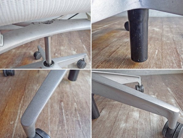 ハーマンミラー Herman Miller セトゥー Setu デスクチェア マルチパーパスチェア ホワイト メッシュシート Studio 7.5 5本脚タイプ 昇降機能 定価¥99,000- ♪