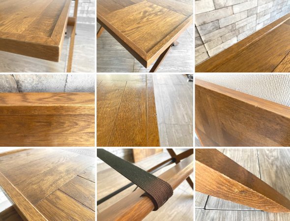 パシフィックファニチャーサービス P.F.S. オペレーションB OPERATION B テーブル オーク無垢材フレーム 寄木 Sサイズ 定価¥148,500- ●