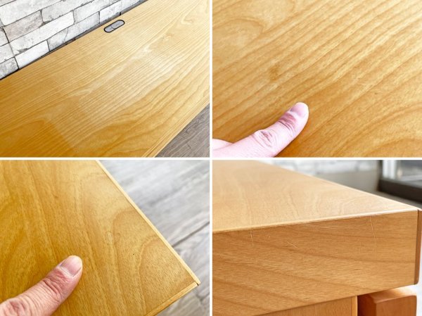 ブランチ BRUNCH オーダーメイド 格子 テレビボード AVボード メープル材 プッシュドア式 ナチュラル W160cm SISO DENMARK ●