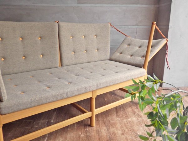 フレデリシア FREDERICIA 1789 スポークバックソファ 2人掛け オーク材 オイル仕上げ ファブリック ボーエ・モーエンセン 北欧家具 定価¥1,665,400- ♪