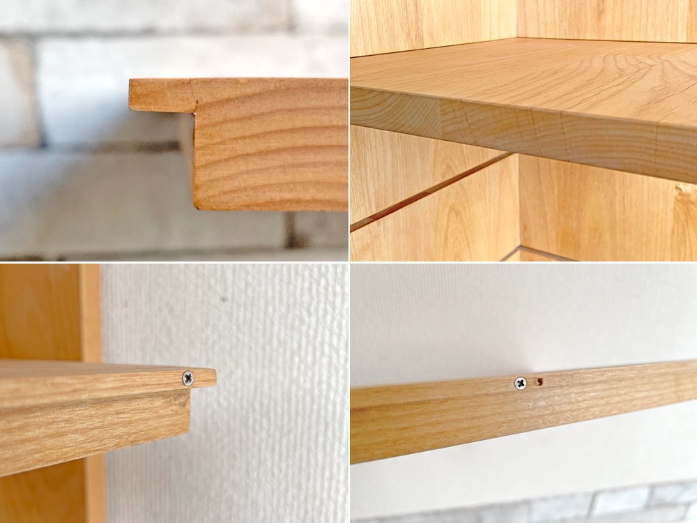 イクスス ikususu FURNITURE コーナーシェルフ アルダー材 オイルフィニッシュ 本棚 飾り棚 IXSH-CNR1800 定価¥116,600- ●