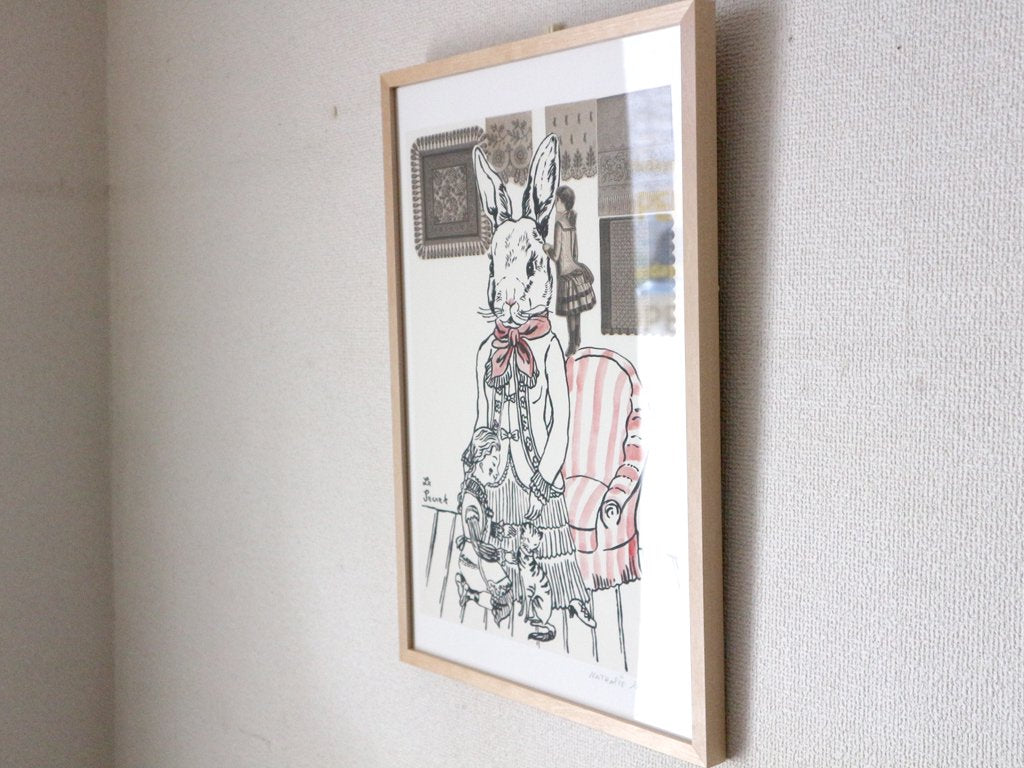 ナタリー・レテ Nathalie Lete ウサギ人間 usagi ningen デジタルプリント 35×50.5cm 20周年記念 H.P.FRANCE取扱 定価¥44,000- ◎