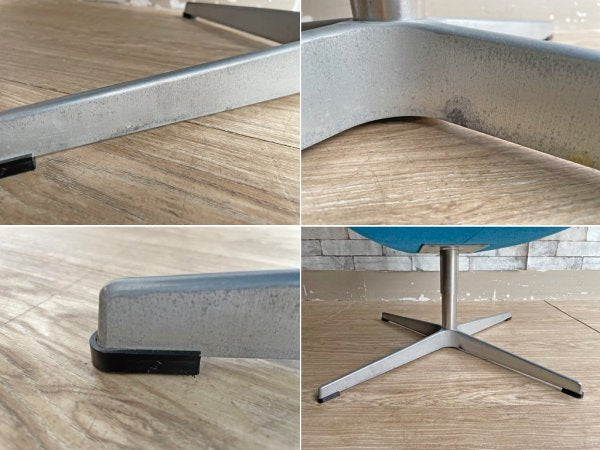 フリッツハンセン Fritz Hansen スワンチェア SWAN CHAIR アルネヤコブセン マハラム生地 MODE 張り替え済み ブルー ●