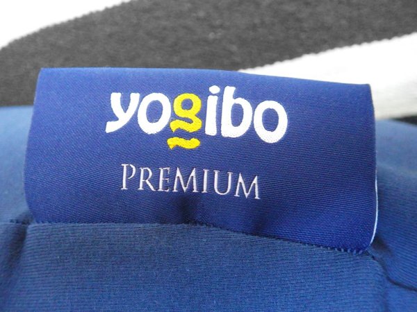 ヨギボー yogibo サポート Support プレミアム Premium ビーズソファ ビーズクッション クッション 背もたれ&肘置き ネイビー 定価 25,080円 ♪