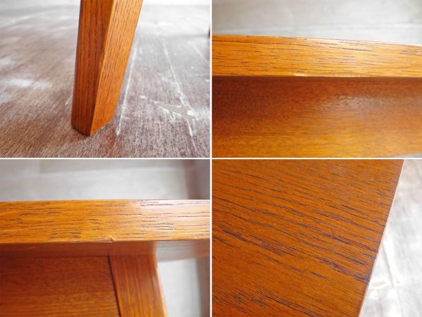 パシフィックファニチャーサービス PACIFIC FURNITURE SERVICE P.F.S. DH TEA TABLE ティーテーブル S ダークブラウン オーク材 定価:47,300円 ♪