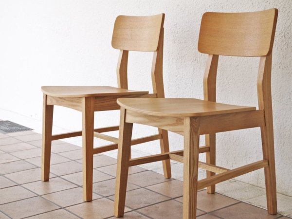 フランフラン Franc franc コムンチェア ウッド COMUN CHAIR WOOD アッシュ材 ダイニングチェア ナチュラル B ◇