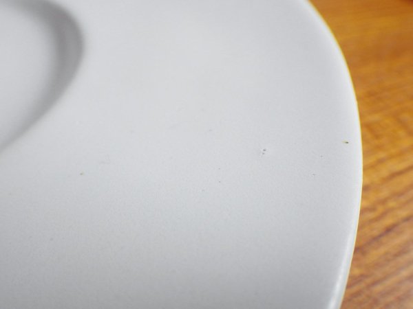 安藤雅信 オランダ皿 O-M Φ22cm ホワイト マット釉 陶芸家 現代作家 ♪