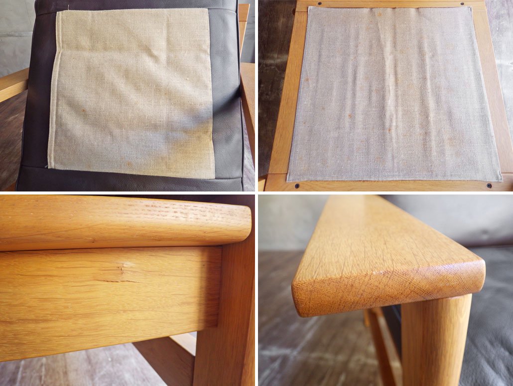 フレデリシア FREDERICIA 2451 イージーチェア ソーレン・ホルスト Soren Holst オーク無垢材 レザー ダークブラウン デンマーク ♪