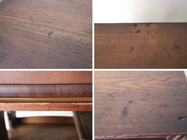 ジャパンビンテージ 古い木味の茶箪笥 飾り棚 茶棚 食器棚 ミニシェルフ 高さ68cm 時代物 年代物 現状品 ◎