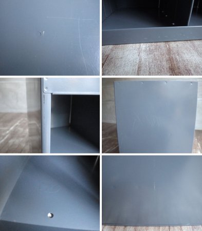 ダーム DURHAM 8 オープンビン OPENING BIN スチールシェルフ 4列3段 グレー色 スチール家具 パシフィックファニチャーサービス P.F.S取扱 定価¥25,300- ♪