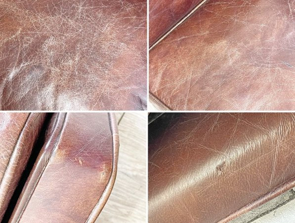 ハロ HALO × ジャーナルスタンダードファニチャー journal standard Furniture アイメッシュ IMESH 2.5人掛けソファ 本革 レザー バイカータン 廃番 ●