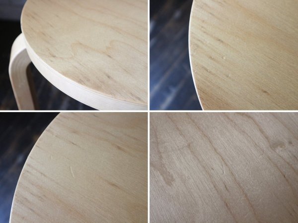 アルテック artek スツール60 3本脚 バーチ材 アルヴァ アアルト ◎