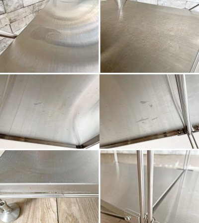 無印良品 MUJI ステンレスユニットシェルフ ステンレス棚セット 中 2列4段 W110cm オープンシェルフ 収納家具 合計定価¥39,800- ●