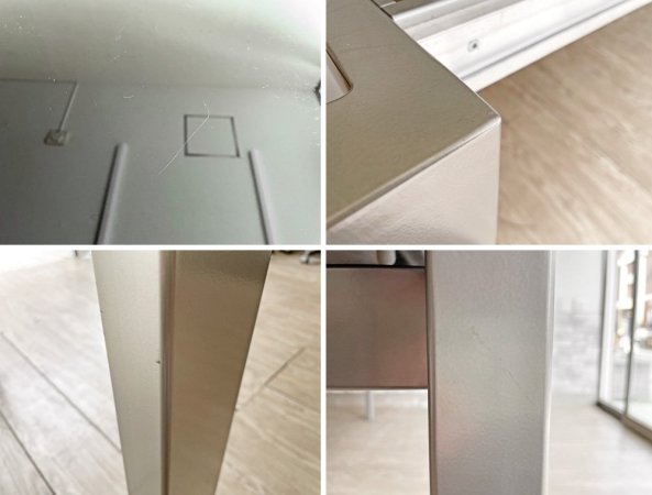 カリガリス Calligaris コヌビア connubia バロンガラス BARON glass 伸長式 EX ダイニングテーブル ガラス天板 × スチール脚 W130-190cm イタリア ●