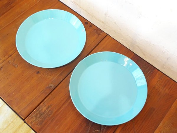 イッタラ iittala ティーマ TEEMA プレート 26cm ターコイズブルー カイ フランク Kaj Franck 廃盤 未使用品 B★