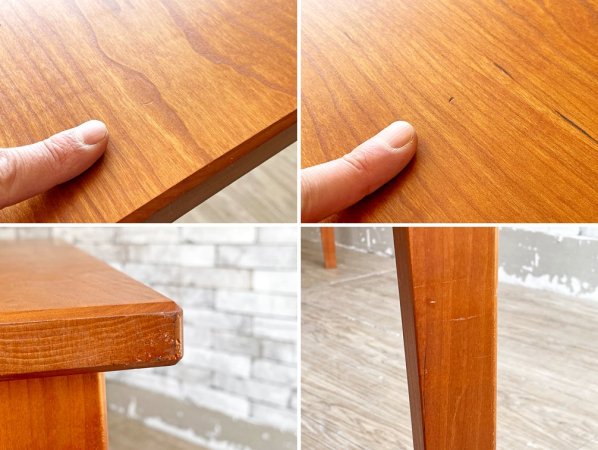 ウッドユウライクカンパニー WOOD YOU LIKE COMPANY カモシカ KAMOSHIKA ダイニングテーブル チェリー材 無垢集成材 W150cm 定価¥168,300- ●