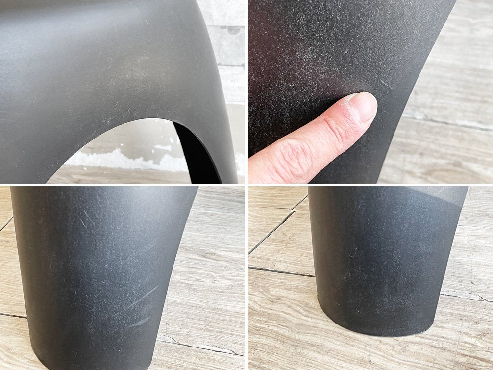 ヴィトラ vitra. エレファントスツール Elephant Stool ポリプロピレン製 ブラック 柳宗理 ミッドセンチュリー MoMA 永久収蔵品 現状品 ●