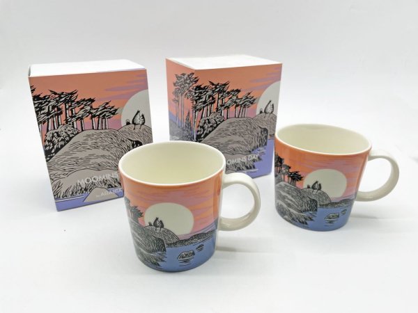 アラビア ARABIA ムーミンマグ マグカップ ムーミンデイ MOOMINS DAY 2018年 冬限定 箱付 A ●