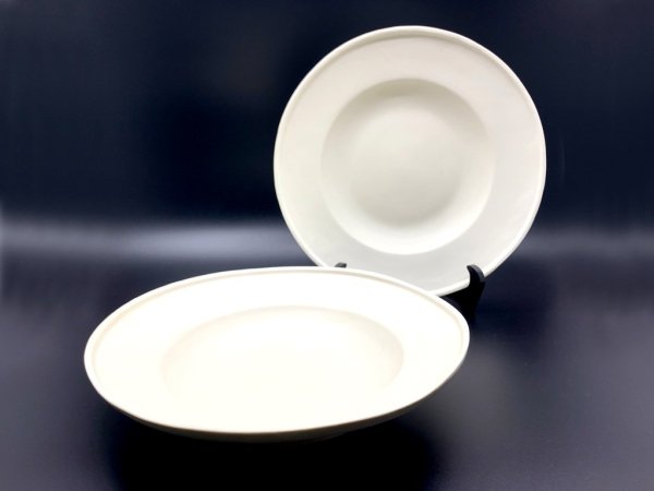 照井壮 So Terui デルフト深皿 Φ25.5cm 磁器 マットホワイト 陶芸家 現代作家 A ●