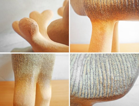 リサラーソン Lisa Larson 陶器 フィギュリン トナカイ ミディアム オブジェ 置物 ハンドメイド スウェーデン 北欧 ♪