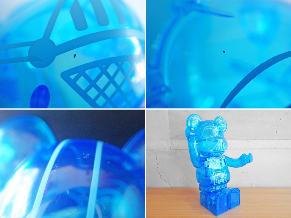 メディコムトイ MEDICOMTOY ベアブリック BE@RBRICK ダースベイダー DARTH VADER ホログラフィックver. 400% 2015年発売 限定品 箱付き♪